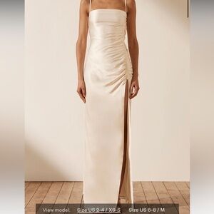 Shona Joy La Lune Ruched Maxi Dress